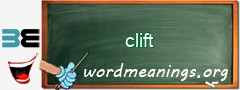 WordMeaning blackboard for clift